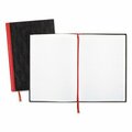 Mead Products BlacknRed, CASEBOUND NOTEBOOKS, WIDE/LEGAL RULE, BLACK COVER, 11.75 X 8.25, 96 SHEETS D66174